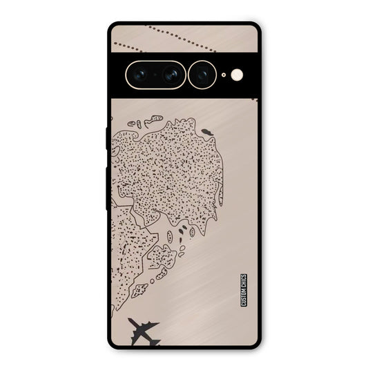 First Half Map Google Pixel 7 Pro Mobile Back Cover - Cute PrintShield Case