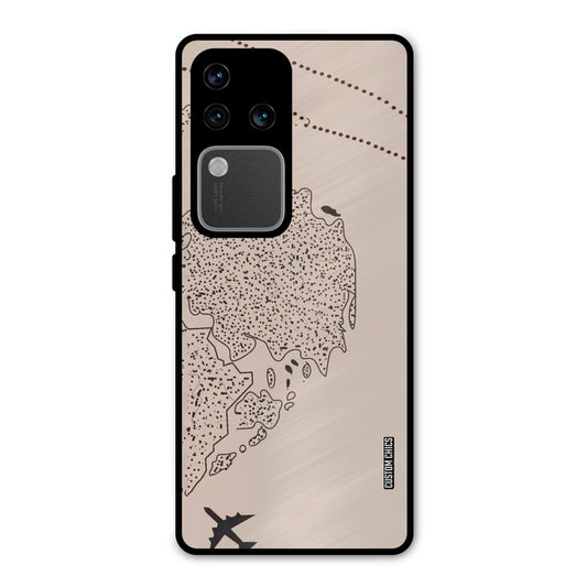 First Half Map Vivo V30 Pro Mobile Back Cover - Cute PrintShield Case
