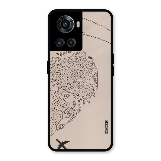First Half Map OnePlus 10R Mobile Back Cover - Cute PrintShield Case