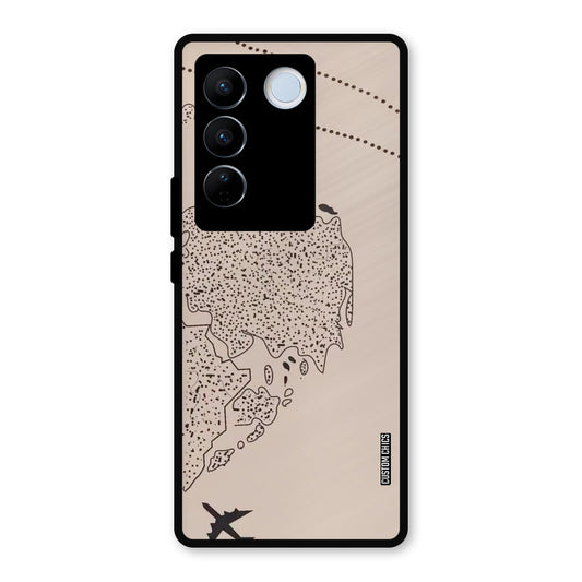 First Half Map Vivo V27 Pro Mobile Back Cover - Cute PrintShield Case
