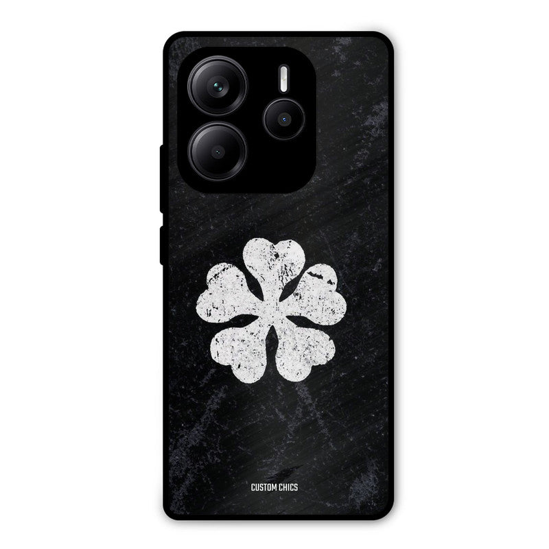 Five Leaf Clover Redmi Note 14 Mobile Back Cover - Anime PrintShield Case