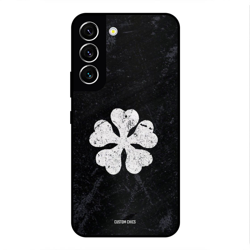 Five Leaf Clover Samsung Galaxy S22 Mobile Back Cover - Anime PrintShield Case
