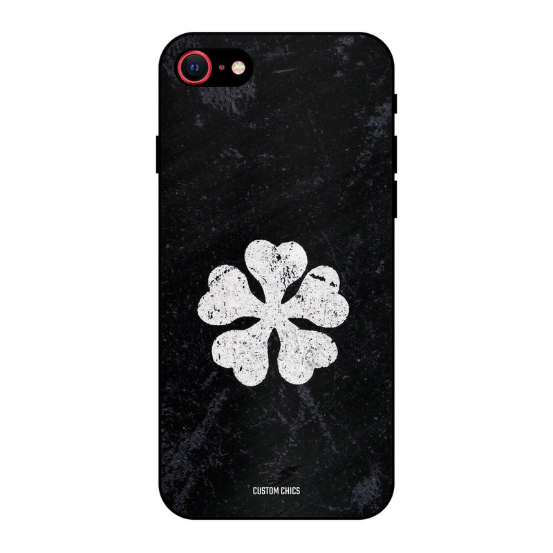 Five Leaf Clover iPhone SE 2020 Mobile Back Cover - Anime PrintShield Case