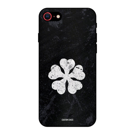 Five Leaf Clover iPhone SE 2020 Mobile Back Cover - Anime PrintShield Case