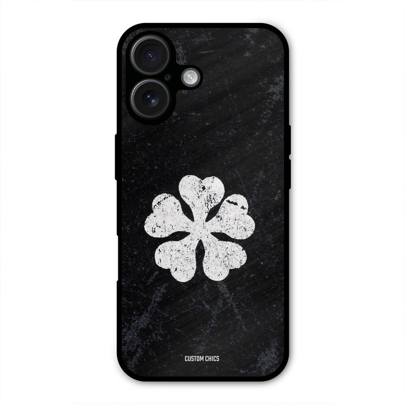 Five Leaf Clover iPhone 16 Plus Mobile Back Cover - Anime PrintShield Case