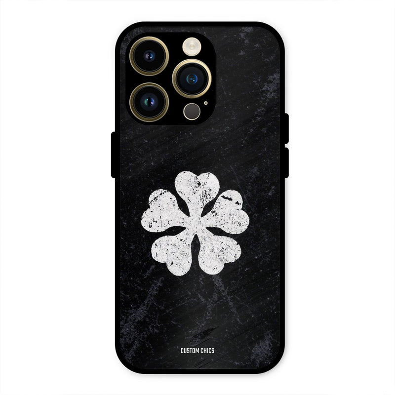 Five Leaf Clover iPhone 14 Pro Mobile Back Cover - Anime PrintShield Case