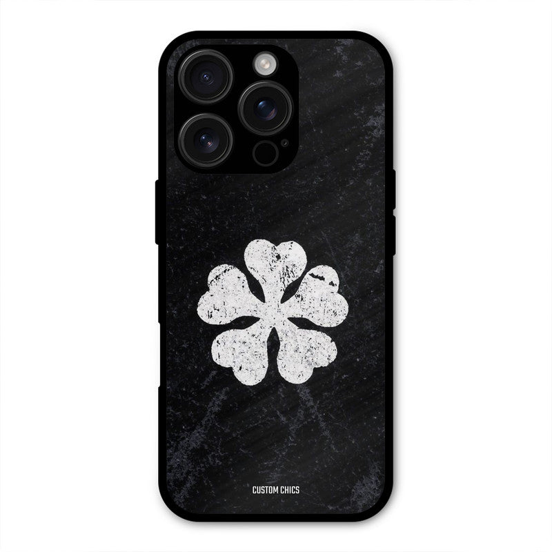 Five Leaf Clover iPhone 16 Pro Max Mobile Back Cover - Anime PrintShield Case