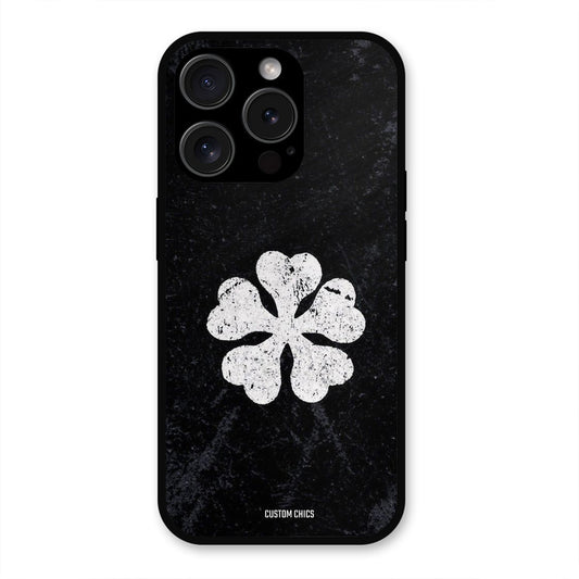 Five Leaf Clover iPhone 15 Pro Max Mobile Back Cover - Anime PrintShield Case