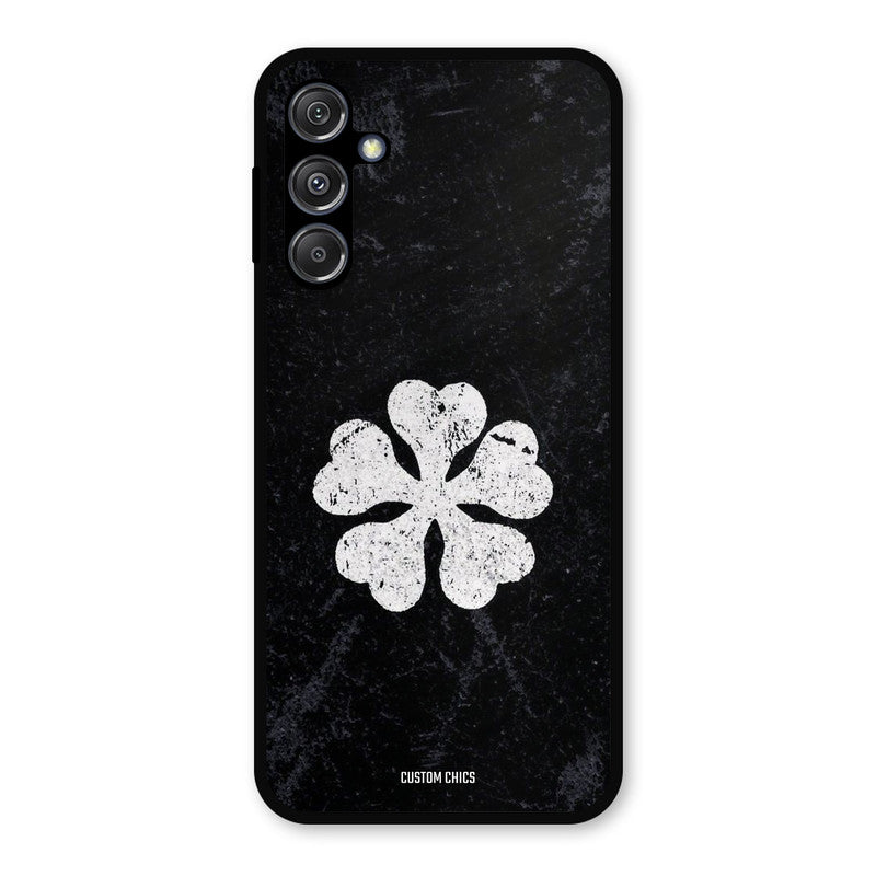 Five Leaf Clover Samsung Galaxy M34 5G Mobile Back Cover - Anime PrintShield Case