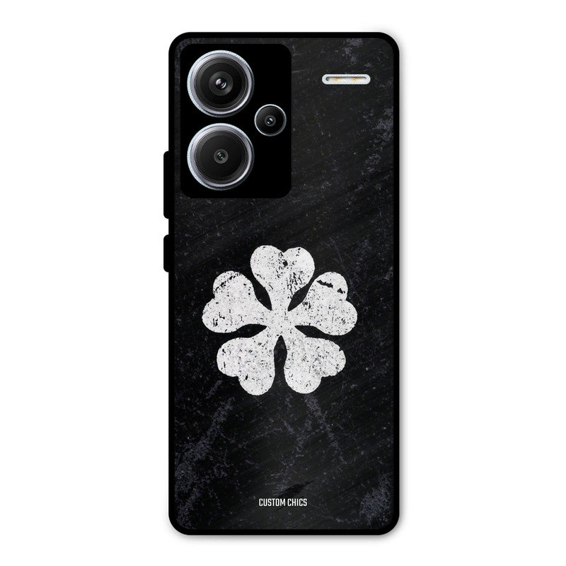 Five Leaf Clover Redmi Note 13 Pro Plus Mobile Back Cover - Anime PrintShield Case