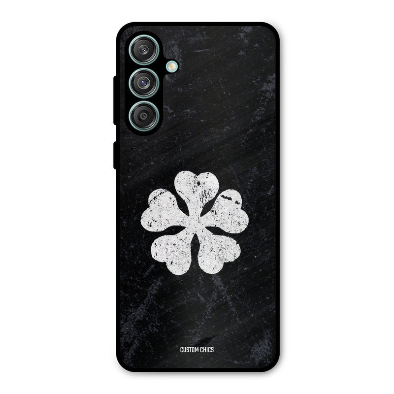 Five Leaf Clover Samsung Galaxy M55 5G Mobile Back Cover - Anime PrintShield Case