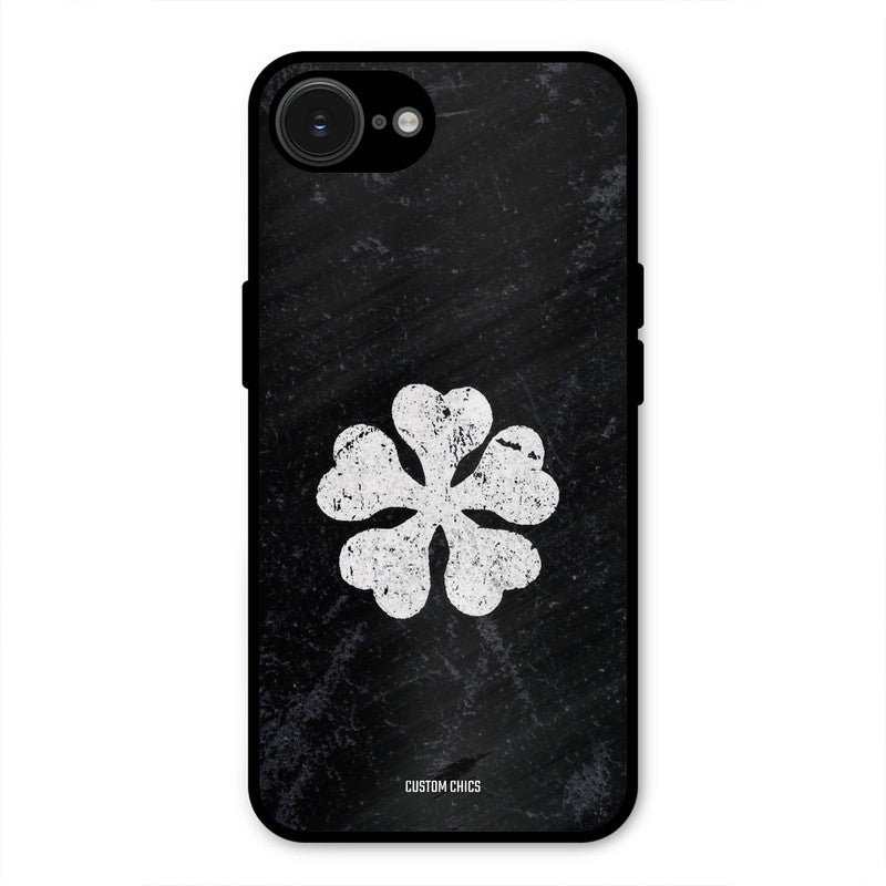 Five Leaf Clover iPhone 16e Mobile Back Cover - Anime PrintShield Case