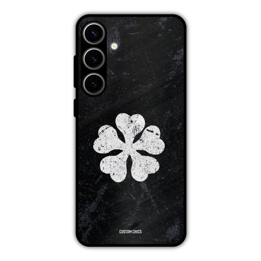 Five Leaf Clover Samsung Galaxy S24 Plus Mobile Back Cover - Anime PrintShield Case
