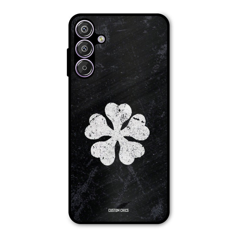 Five Leaf Clover Samsung Galaxy F15 Mobile Back Cover - Anime PrintShield Case