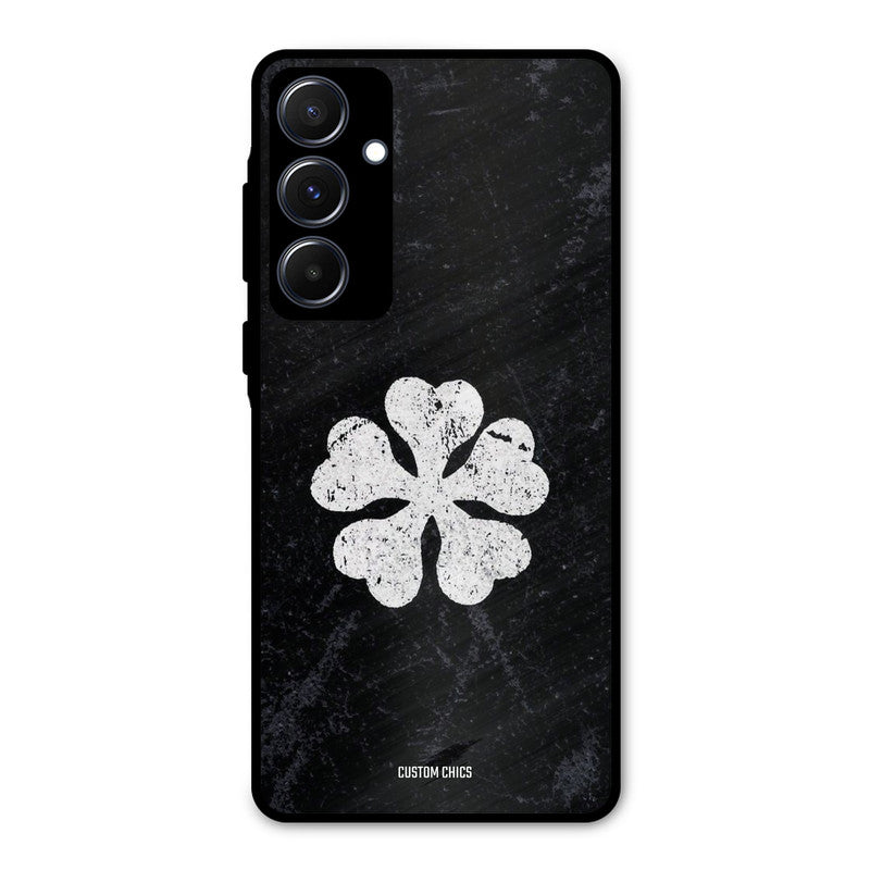 Five Leaf Clover Samsung Galaxy A55 5G Mobile Back Cover - Anime PrintShield Case