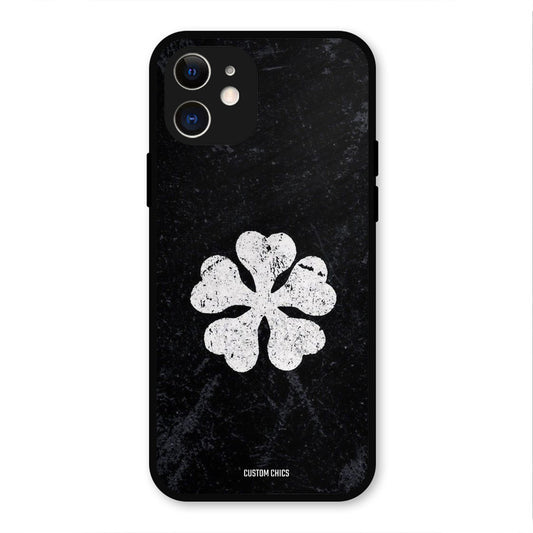 Five Leaf Clover iPhone 12 Mobile Back Cover - Anime PrintShield Case