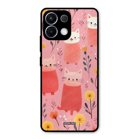 Floral Cat Oppo K13 5G Mobile Back Cover - Aesthetic PrintShield Case