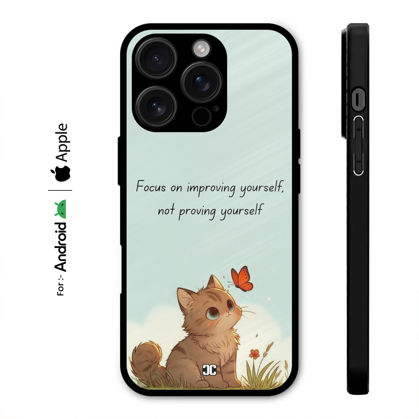 Focus On Improving Case – Premium PrintShield Mobile Cover