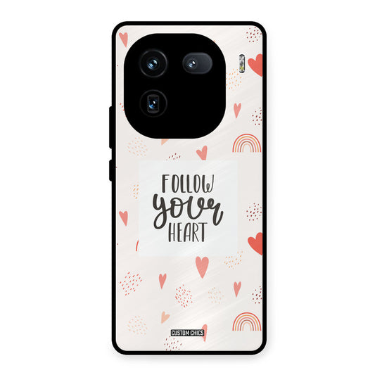 Follow Heart iQOO 12 Mobile Back Cover - Typography PrintShield Case