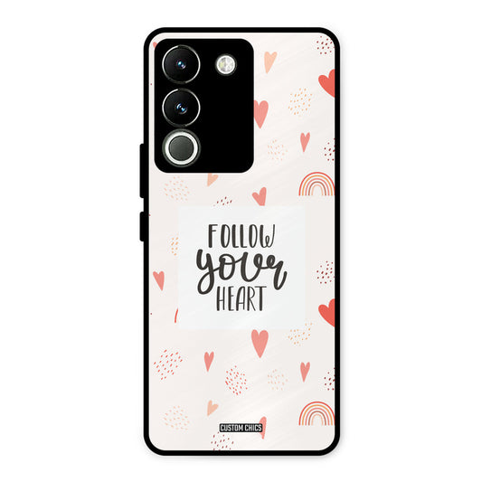 Follow Heart Vivo Y200 Mobile Back Cover - Typography PrintShield Case