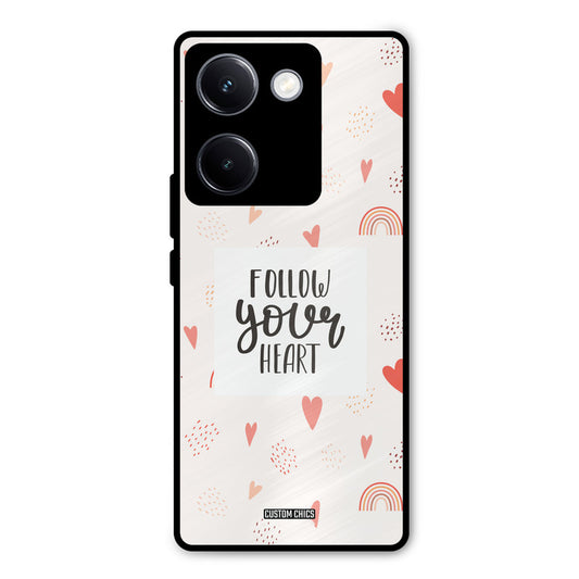 Follow Heart Vivo Y300 Plus Mobile Back Cover - Typography PrintShield Case