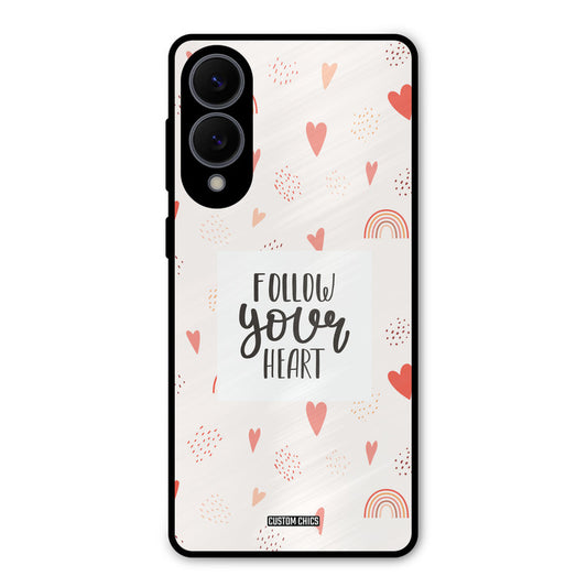 Follow Heart Samsung Galaxy S25 Edge Mobile Back Cover - Typography PrintShield Case