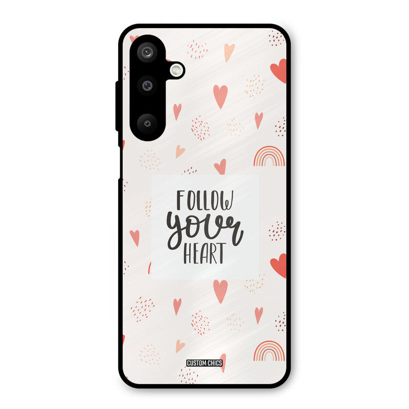 Follow Heart Samsung Galaxy M16 Mobile Back Cover - Typography PrintShield Case