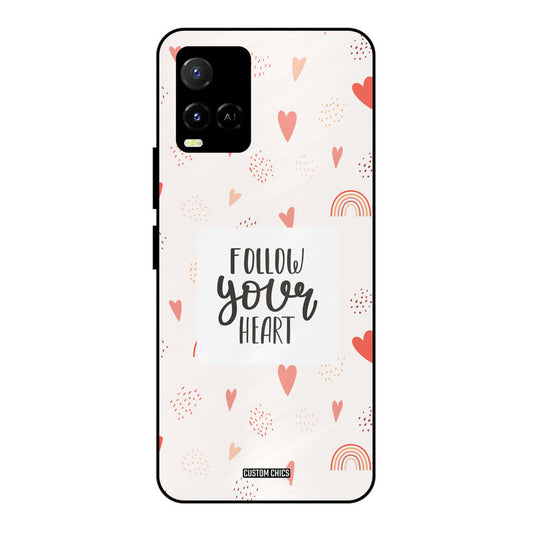 Follow Heart Vivo Y33s Mobile Back Cover - Typography PrintShield Case