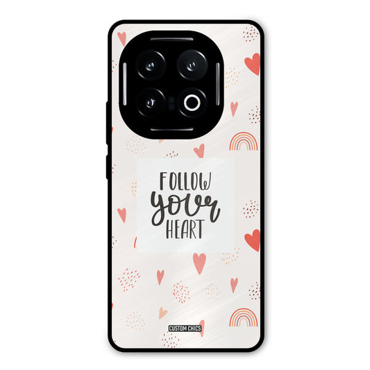 Follow Heart iQOO 13 Mobile Back Cover - Typography PrintShield Case