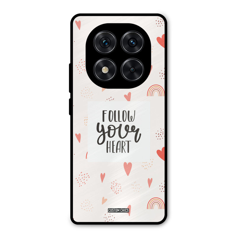 Follow Heart Redmi Note 14 Pro Mobile Back Cover - Typography PrintShield Case