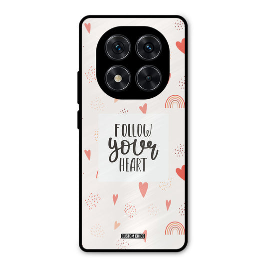 Follow Heart Redmi Note 14 Pro Mobile Back Cover - Typography PrintShield Case