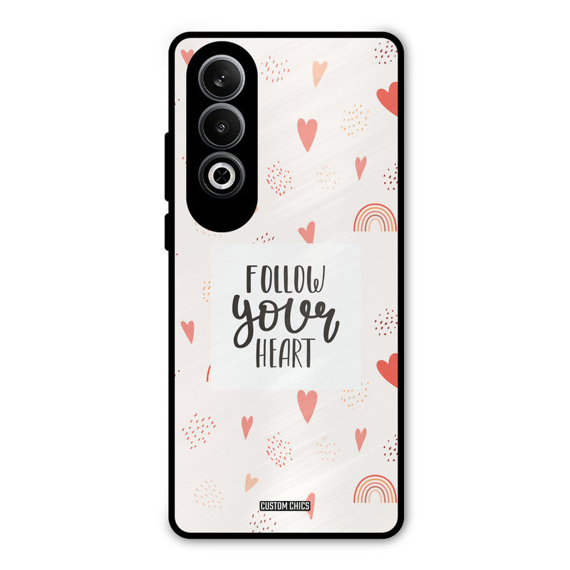 Follow Heart OnePlus Nord CE4 Mobile Back Cover - Typography PrintShield Case
