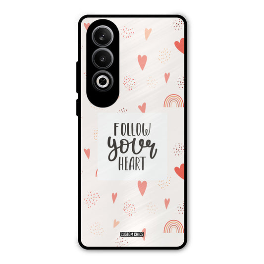 Follow Heart OnePlus Nord CE4 Mobile Back Cover - Typography PrintShield Case