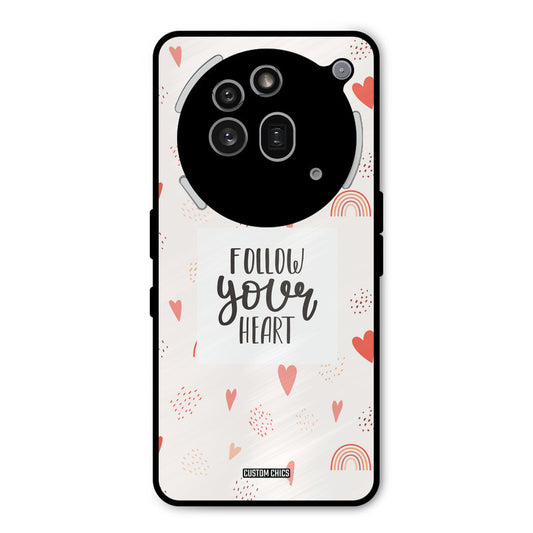 Follow Heart Nothing Phone 3A Pro Mobile Back Cover - Typography PrintShield Case