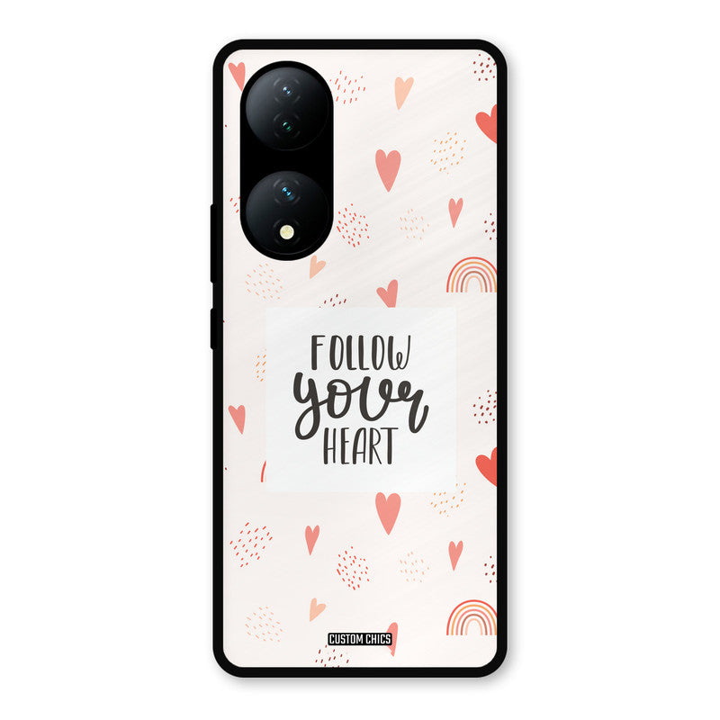 Follow Heart Vivo Y100 Mobile Back Cover - Typography PrintShield Case