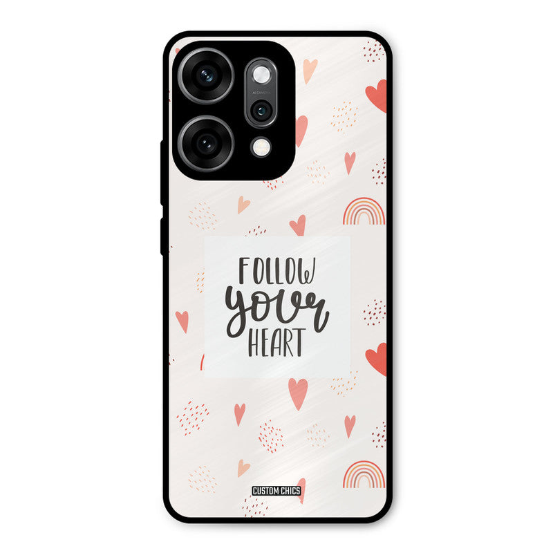 Follow Heart Oppo Reno 14 Pro Mobile Back Cover - Typography PrintShield Case