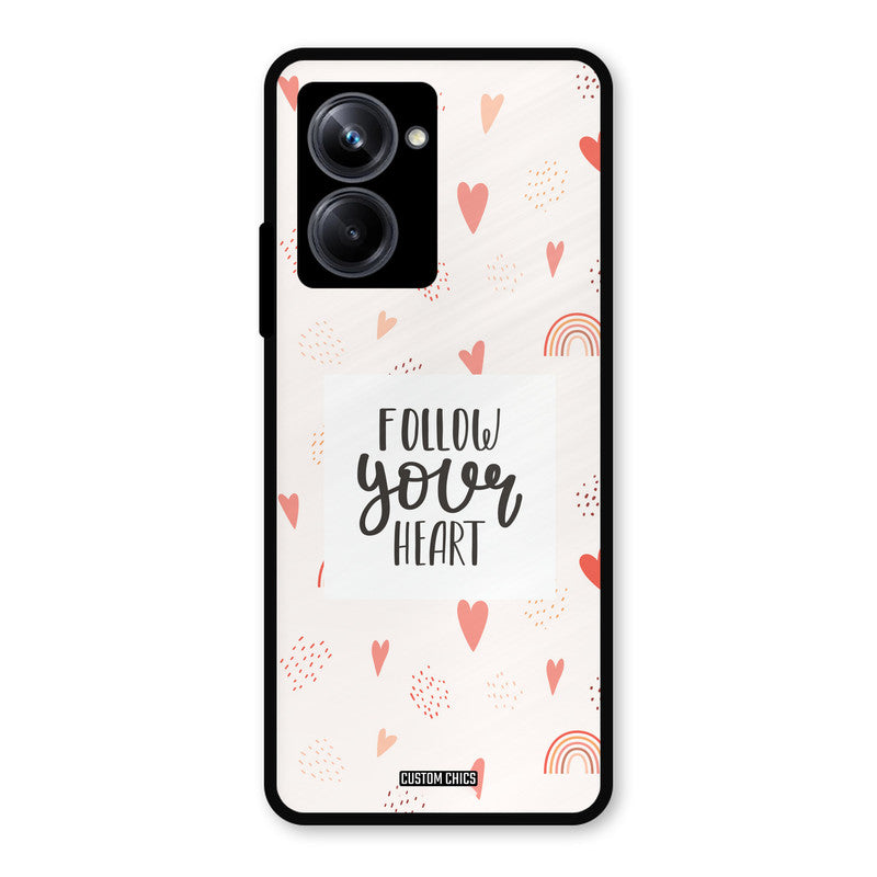 Follow Heart Realme 10 Pro Mobile Back Cover - Typography PrintShield Case