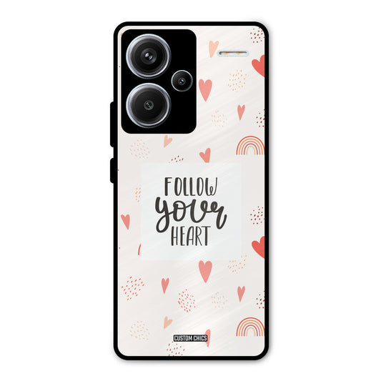 Follow Heart Redmi Note 13 Pro Plus Mobile Back Cover - Typography PrintShield Case