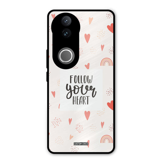 Follow Heart iQOO Z10R Mobile Back Cover - Typography PrintShield Case