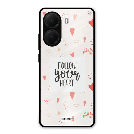 Follow Heart Poco X7 Pro Mobile Back Cover - Typography PrintShield Case