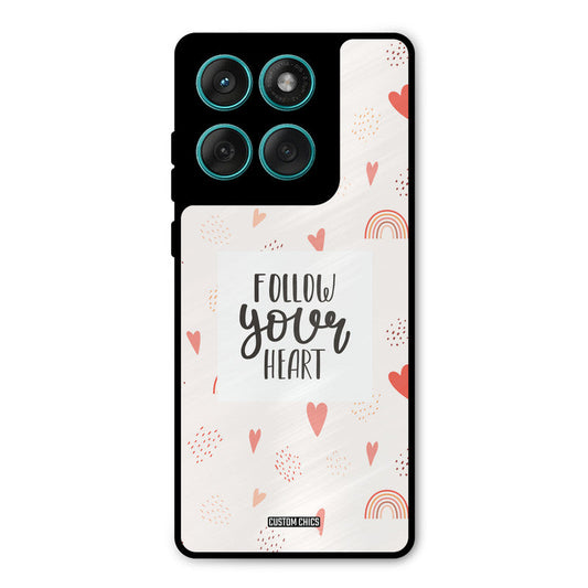 Follow Heart Motorola Edge 60 Mobile Back Cover - Typography PrintShield Case