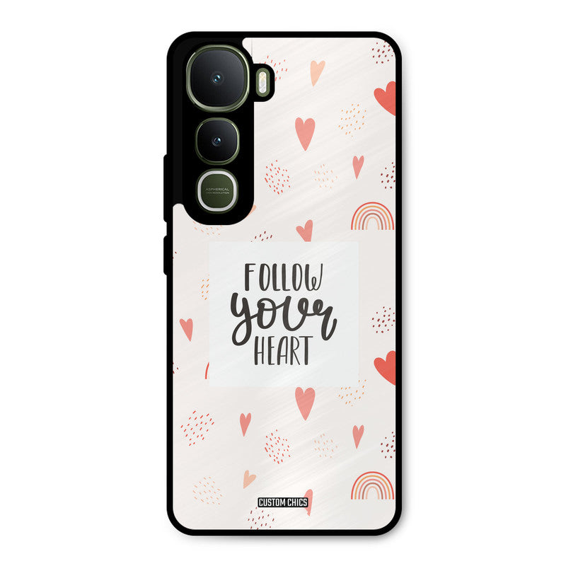 Follow Heart Vivo Y400 Mobile Back Cover - Typography PrintShield Case