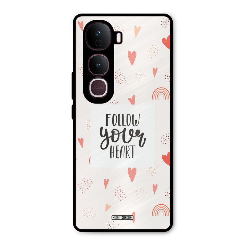 Follow Heart Vivo Y400 Pro Mobile Back Cover - Typography PrintShield Case