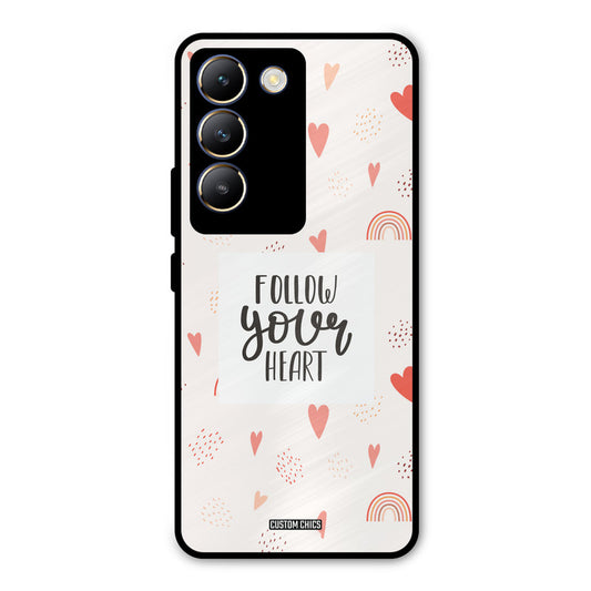 Follow Heart Vivo Y200e Mobile Back Cover - Typography PrintShield Case