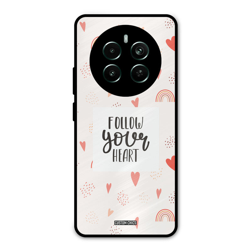 Follow Heart Realme 12 Plus Mobile Back Cover - Typography PrintShield Case