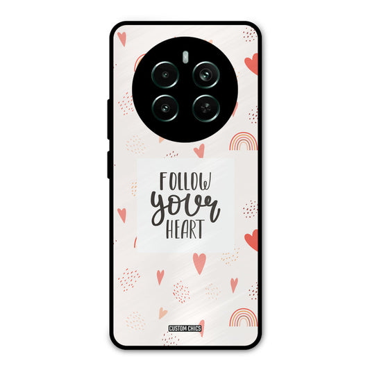 Follow Heart Realme 12 Plus Mobile Back Cover - Typography PrintShield Case
