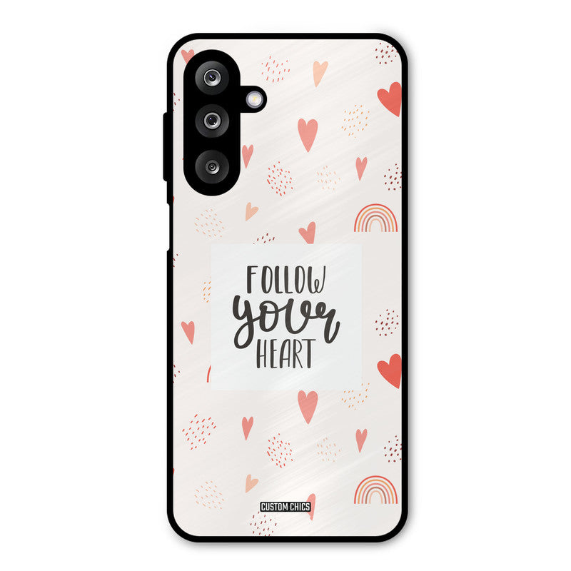 Follow Heart Samsung Galaxy M36 Mobile Back Cover - Typography PrintShield Case
