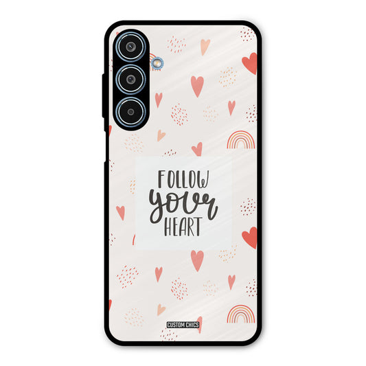 Follow Heart Samsung Galaxy M35 5G Mobile Back Cover - Typography PrintShield Case