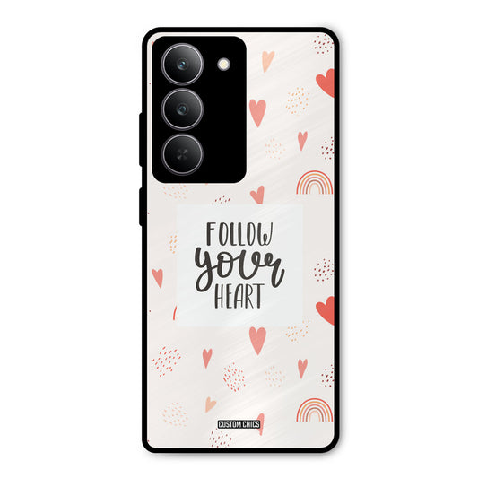 Follow Heart Realme 14x Mobile Back Cover - Typography PrintShield Case
