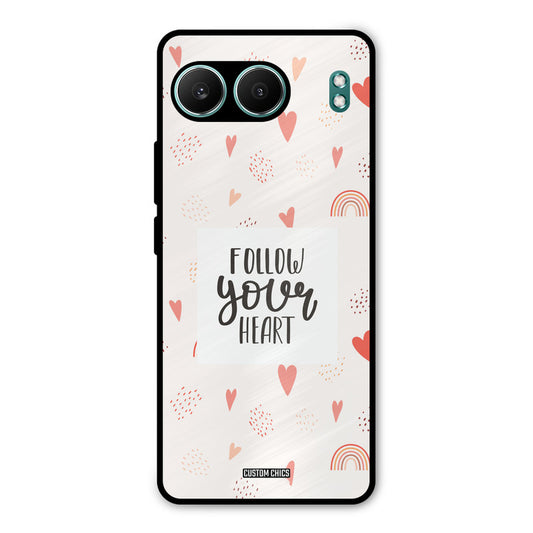 Follow Heart OnePlus Nord 4 Mobile Back Cover - Typography PrintShield Case